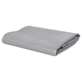 vidaXL Tarpaulin 2.1 oz/ftÂ¬â‰¤ 13.1'x23' Gray