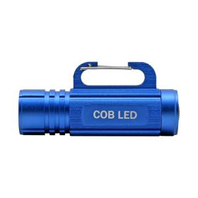 Aluminum Body LED Flashlight with Carabiner Attachment - Assorted Colors