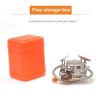 1pc Portable Camping Stoves Backpacking Stove With Piezo Ignition Stable Support Wind-Resistance Camp Stove For Outdoor Camping Hiking Cooking