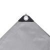 vidaXL Tarpaulin 2.1 oz/ftÂ¬â‰¤ 13.1'x23' Gray