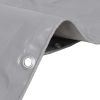 vidaXL Tarpaulin 2.1 oz/ftÂ¬â‰¤ 13.1'x13.1' Gray