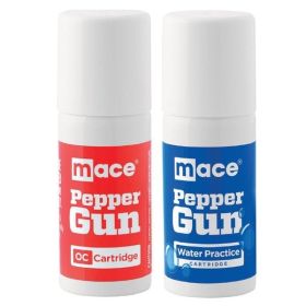 Mace Brand 80822 Replacement OC Pepper and Practice Water Cartridge for Pepper Guns