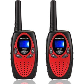 Retevis RT628 Walkie Talkies for Kids; Toys for 5-13 Year Old Boys Girls; Key Lock; Crystal Voice; Easy to Use; Long Range Walky Talky for Camping Hik (Color: Black)