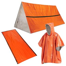 Outdoor Life Bivy Emergency Sleeping Bag Thermal Keep Warm Waterproof Mylar First Aid Emergency Blanke Camping Survival Gear (Color: C, Ships From: United States)