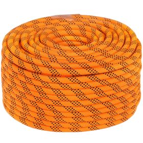 Dacron Rope 550kg Emergency Rappelling Double Braid Polyester Rope (Length: 150 Ft, Diameter: 7/16 inch)