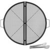 Foldable Outdoor Camping Round Cooking Grate Stainless Steel Fire Pit Grill Grate