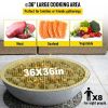 Foldable Outdoor Camping Round Cooking Grate Stainless Steel Fire Pit Grill Grate